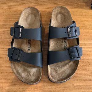 Black on black Birkenstocks size 44 worn twice